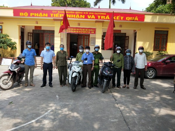 Xã An Dương – Tân Yên tổ chức tuyên truyền phòng chống dịch Covid-19