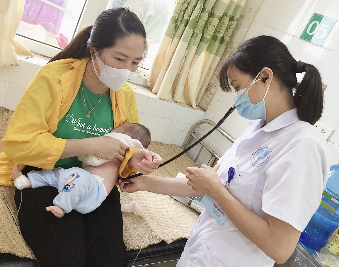 Chẩn đoán và điều trị bệnh viêm phổi trẻ em tại Bệnh viện Sản Nhi Bắc Giang