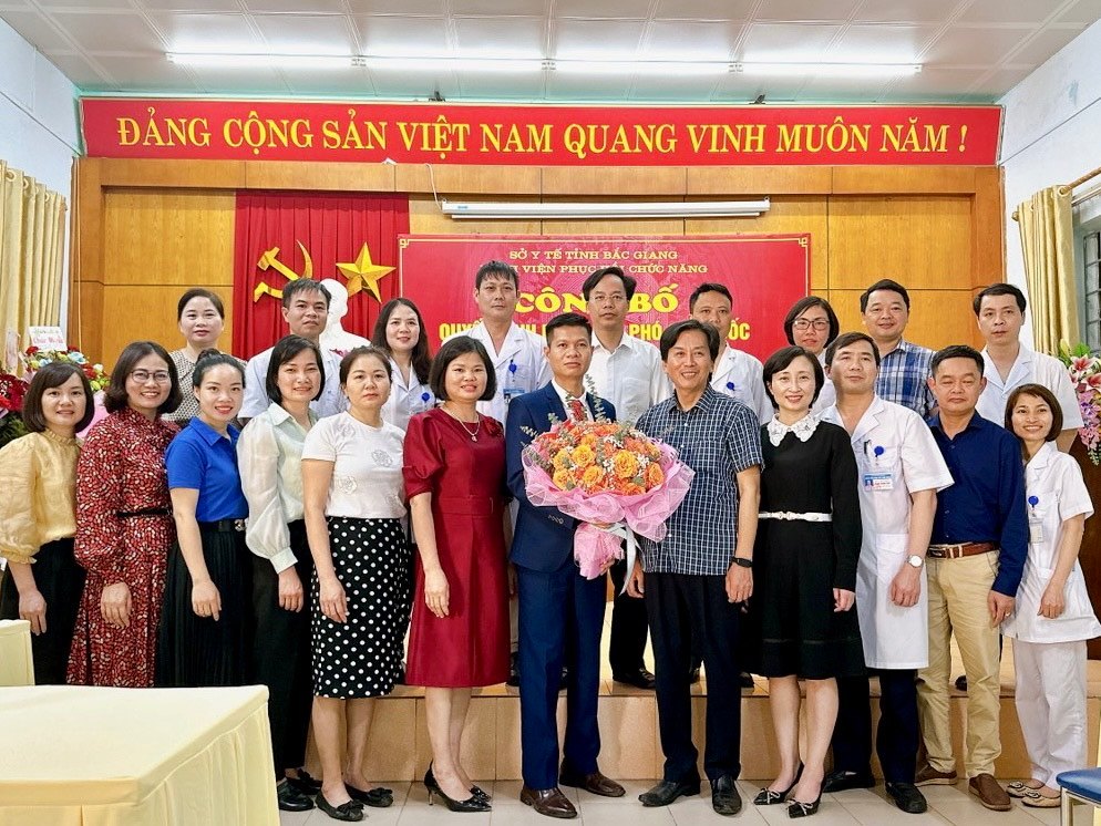 Lễ công bố và trao quyết định bổ nhiệm Phó Giám đốc  Bệnh viện Phục hồi chức năng tỉnh Bắc Giang