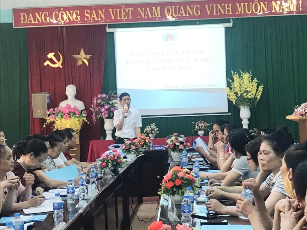 Bệnh viện Phổi Bắc Giang tập huấn   cho Nhân viên Y tế thôn bản tại huyện Việt Yên