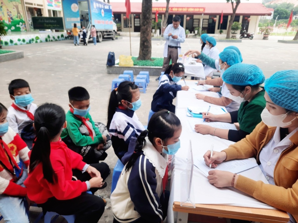 1.600 trẻ em và vị thành niên của 10 xã thuộc huyện Việt Yên được khám sàng lọc phát hiện chủ...