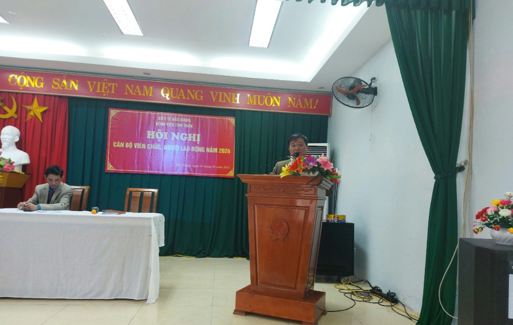 Bệnh viện Tâm thần tỉnh Bắc Giang tổ chức Hội nghị cán bộ, viên chức, người lao động năm 2024