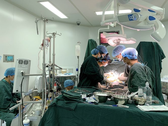 Phẫu thuật miễn phí dị tật tim bẩm sinh thông sàn nhĩ thất bán phần tại Bệnh viện Sản Nhi Bắc Giang