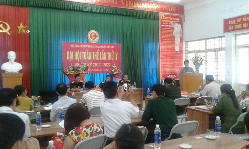 Hội Cựu chiến binh Bệnh viên đa khoa Tân Yên tổ chức đại hội nhiệm kỳ 2017 -2022