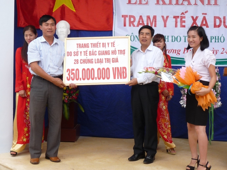 Lế khánh thành trạm y tế xã Dương Hưu - huyện Sơn Động