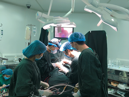 Phẫu thuật thành công cứu cháu bé 5 tháng tuổi bị bệnh tim bẩm sinh tại Bệnh viện Sản Nhi Bắc Giang