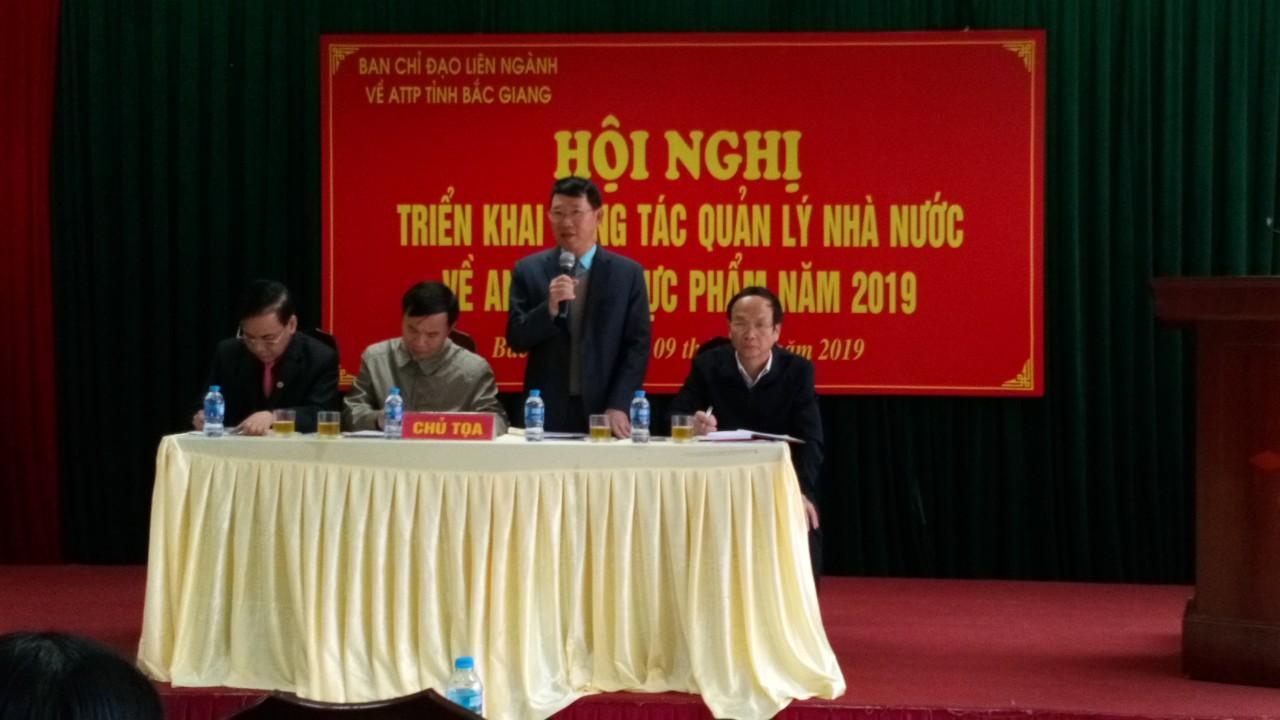 Ban chỉ đạo liên ngành về an toàn thực phẩm tỉnh Bắc Giang tổ chức hội nghị triển khai công tác...